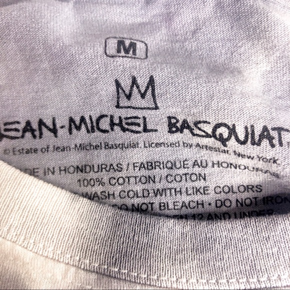 JEAN-MICHEL BASQUIAT TIE DYE TSHIRT TEE - Picture 6 of 7